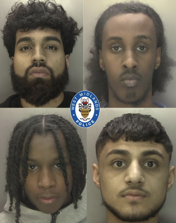 Four Men Jailed for Birmingham Roadside Firearm Conspiracy in Alum Rock