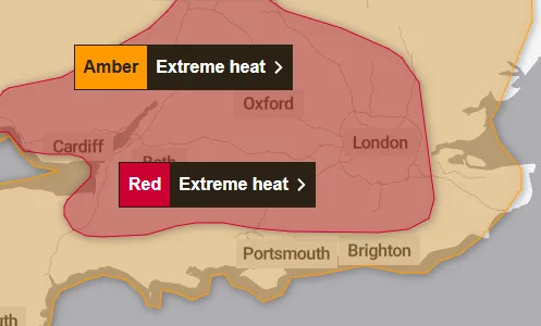 Rare Red Heat Warning Hits South East UK Amid Extreme June Heatwave