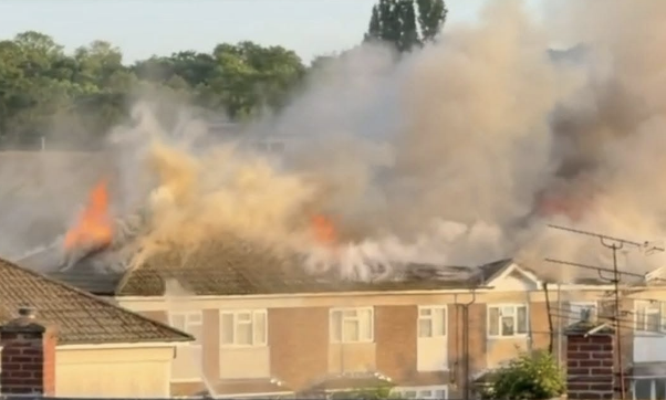 Major Fire Destroys Eight Homes in Rookyards Vange Emergency Services Respond
