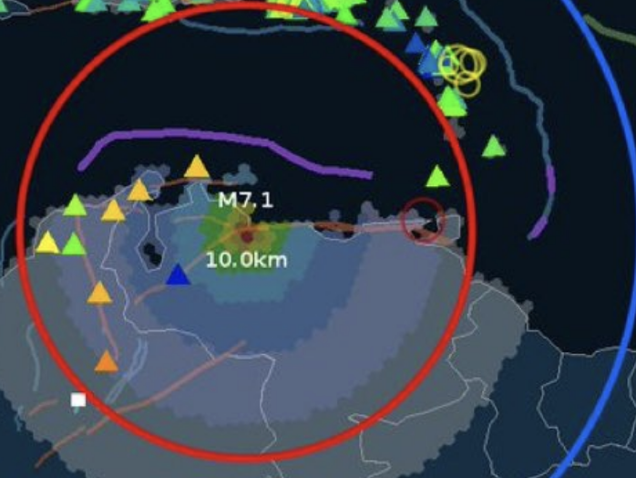 6.2 Magnitude Earthquake Rocks Northern Venezuela Evening
