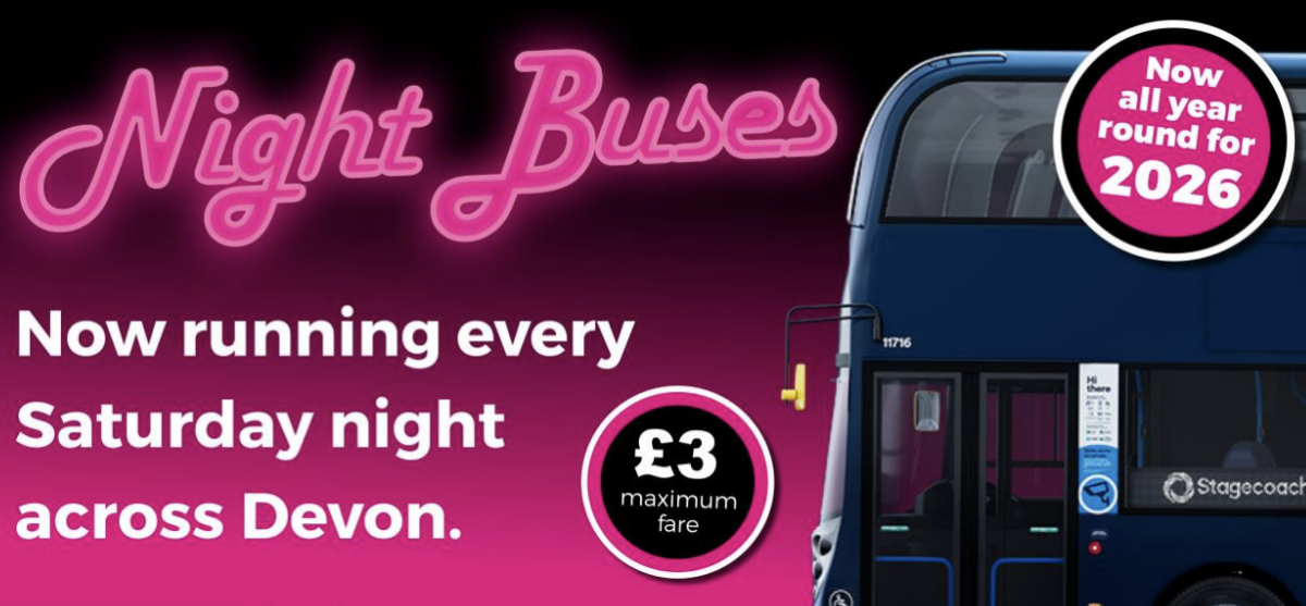 Devon Night Bus Hits 30,000 Passengers Delivering Safe Trips Home