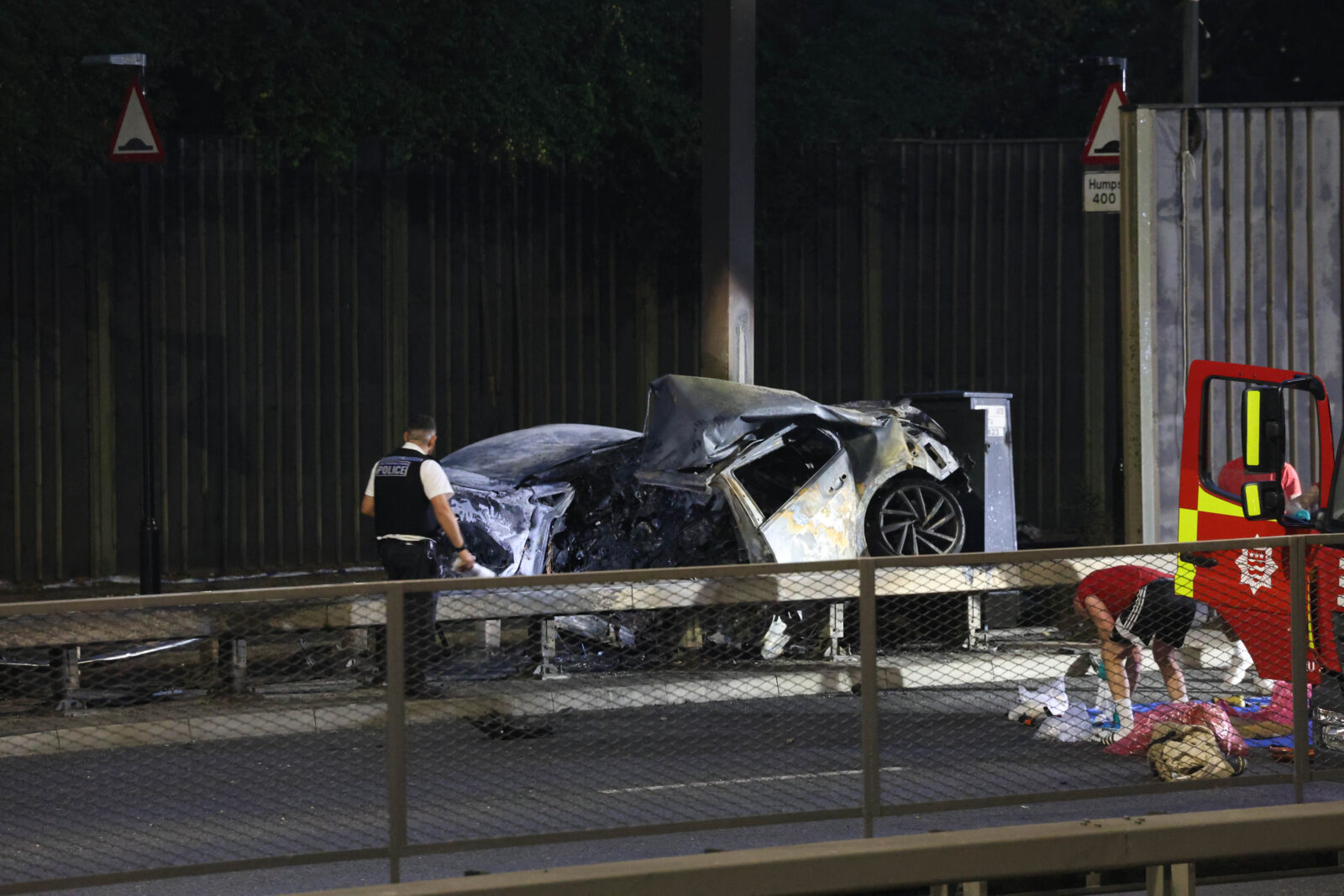 Two Dead in A13 Fireball Horror Crash as Passing Family Pulls Occupants from Burning Car