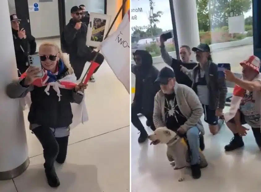 British Patriots Take The Knee At Police Stations Over Henry Nowak