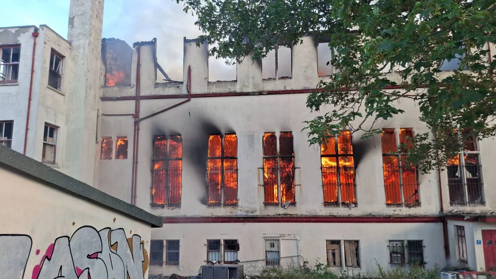 Firefighters Scale Back Response at Former Holy Child Jesus School Blaze in St Leonards