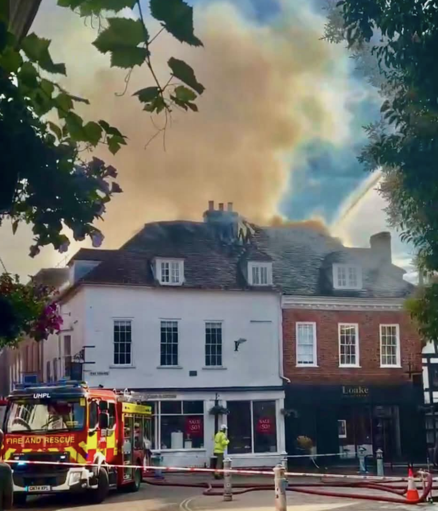 Cafe Monde Fire Closes The Square Winchester with Major Emergency Response