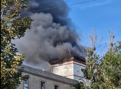 Six Fire Engines Battle Blaze at Former St Leonards Living Quarters
