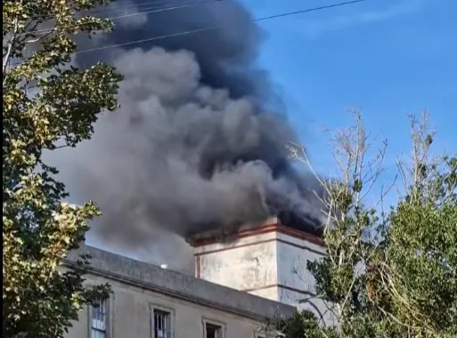 Six Fire Engines Battle Blaze at Former St Leonards Living Quarters