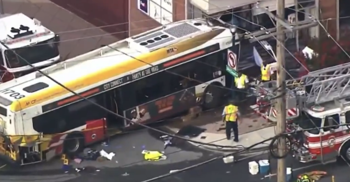Mass Casualty Declared After Maryland Bus Hits Building in Pikesville