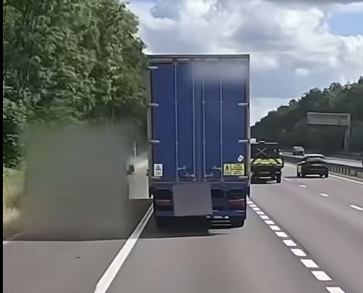 HGV driver stopped after falling asleep at the wheel on M18, police say