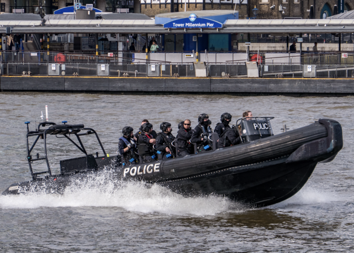 Emergency Response After Police Boat Crashes Into Westminster Bridge