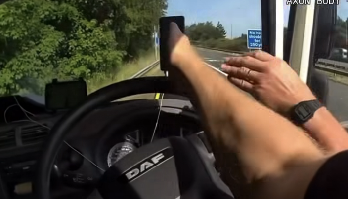 Lorry Driver Fined After Mobile Phone Blocked View on M1 During Police Crackdown