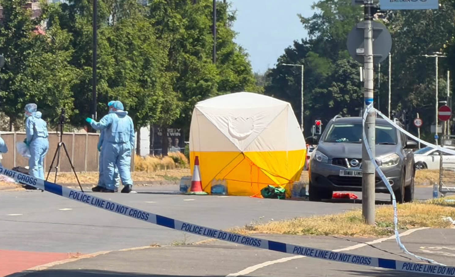 Woman, 24, killed and man injured in Hayes double stabbing as murder arrest made
