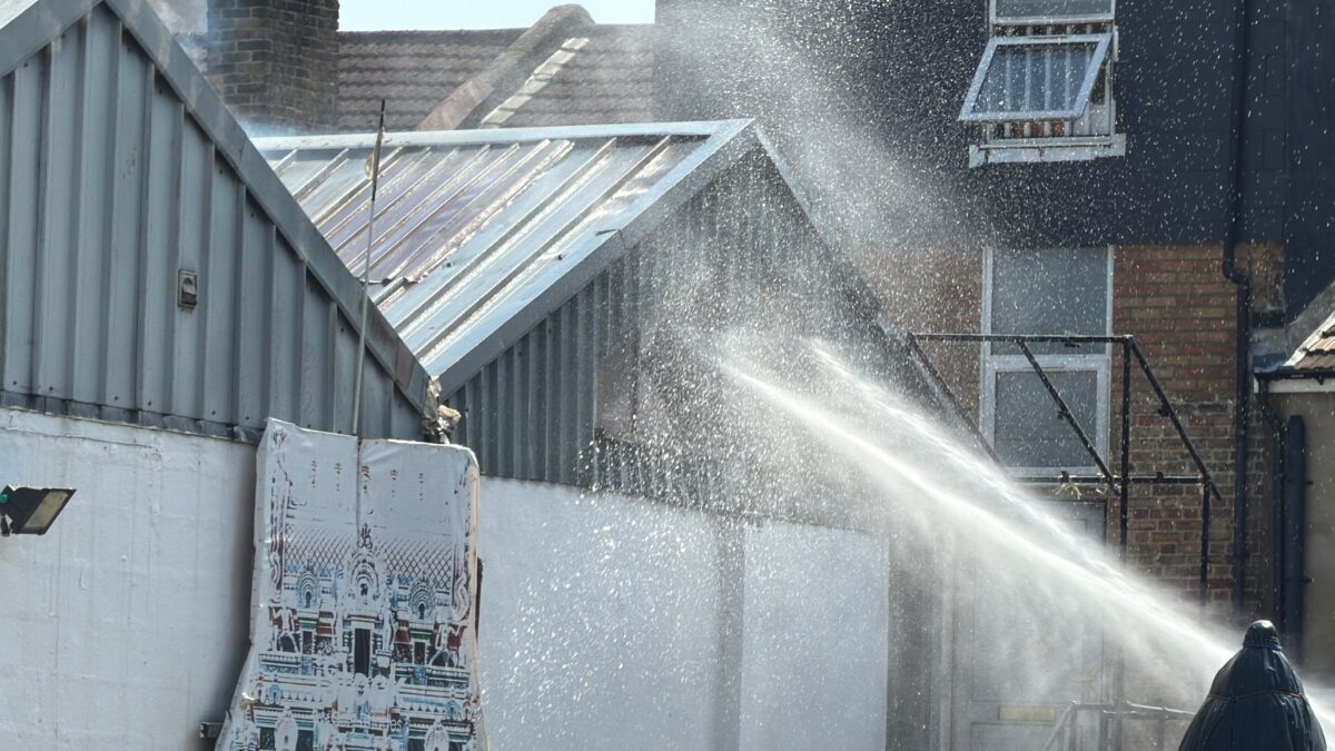 70 Firefighters Battle Croydon Temple Blaze on Elmwood Road