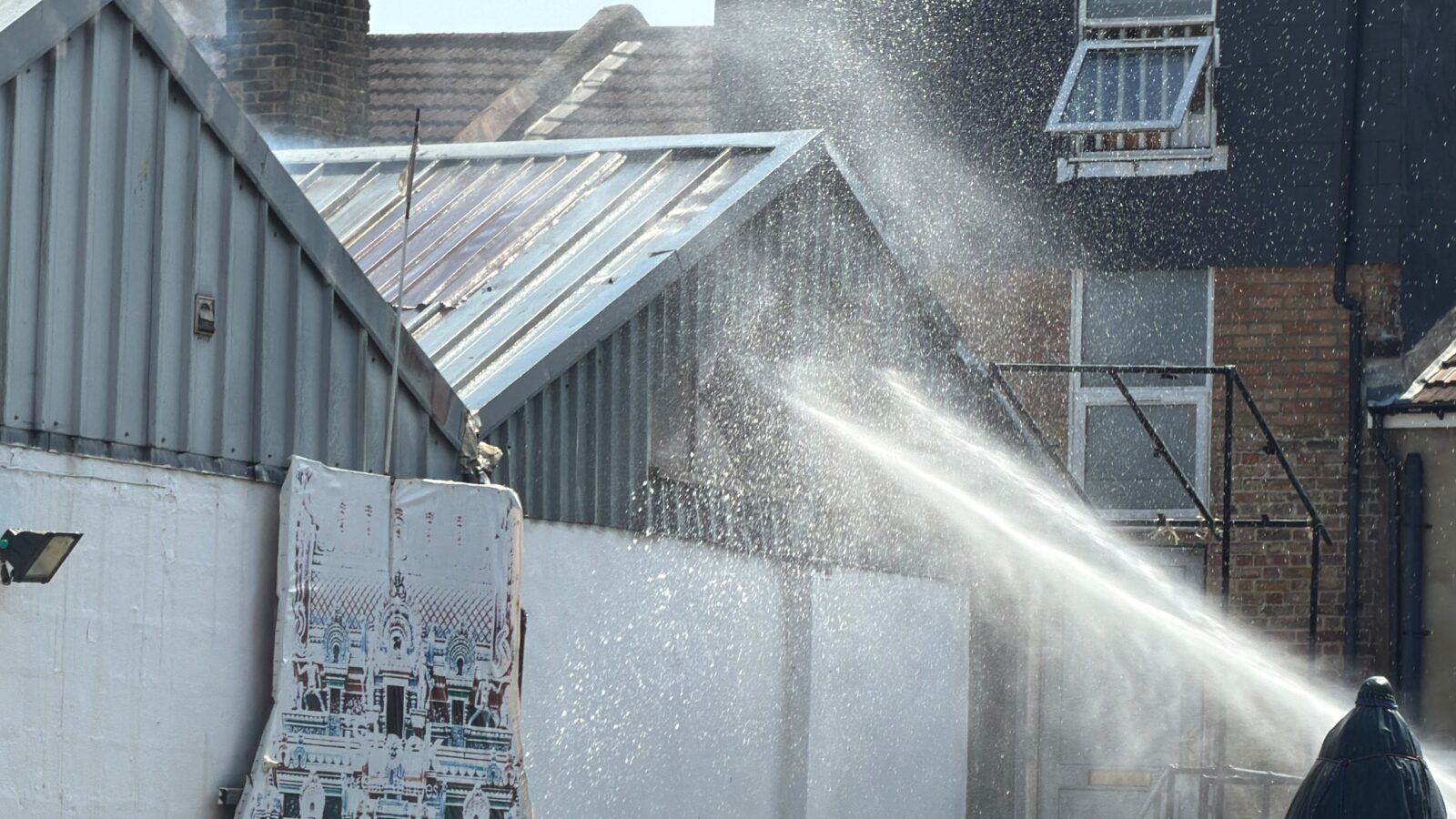 70 Firefighters Battle Croydon Temple Blaze on Elmwood Road
