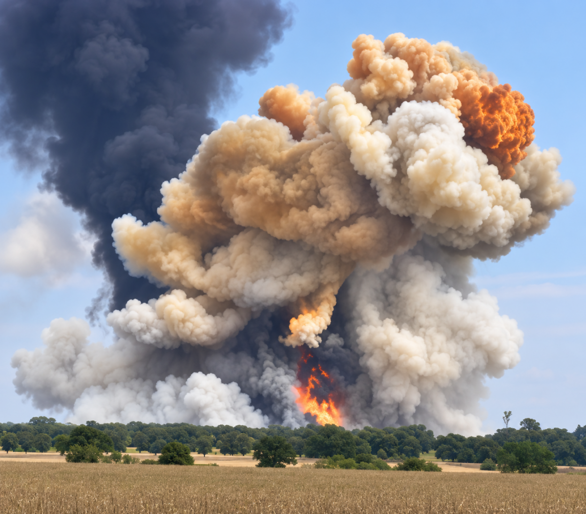 20 firefighters taken to hospital and three fire engines destroyed after massive Essex fertiliser explosion