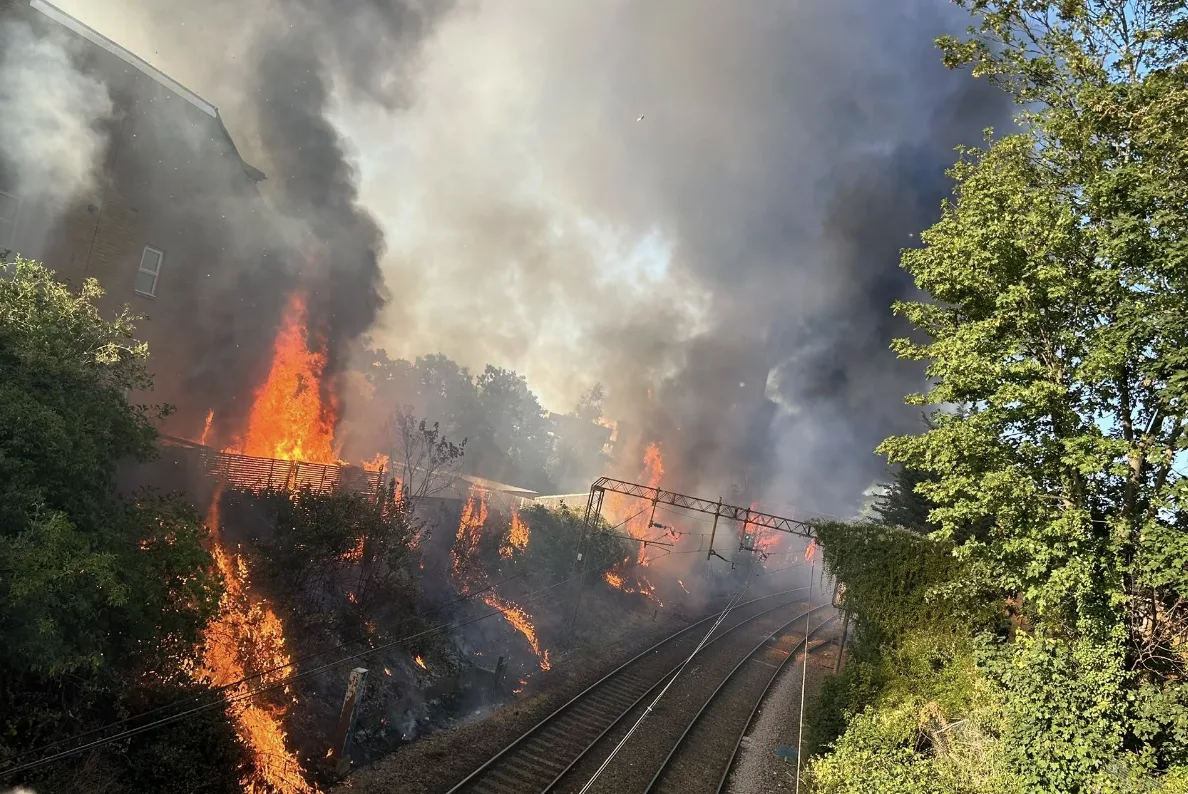 Massive Walthamstow fire damages homes and disrupts Overground as 125 firefighters battle blaze
