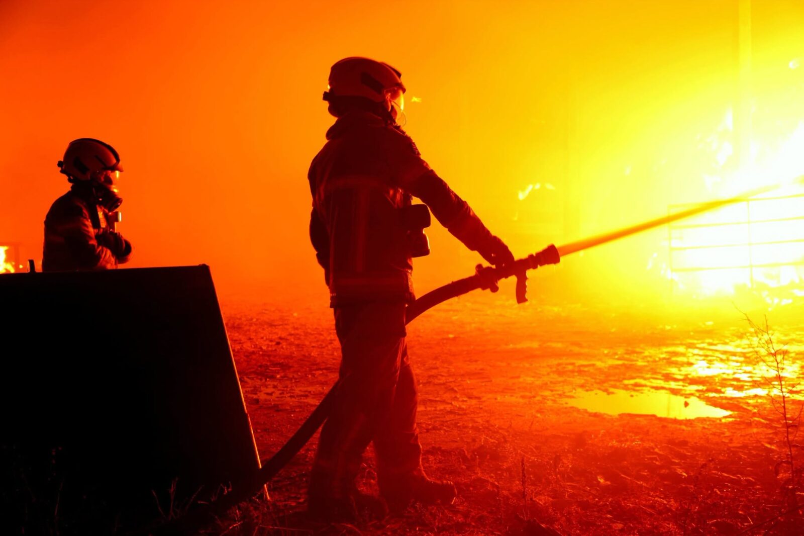 Firefighters battle large woodland blaze in South Shropshire as strong winds hamper operation