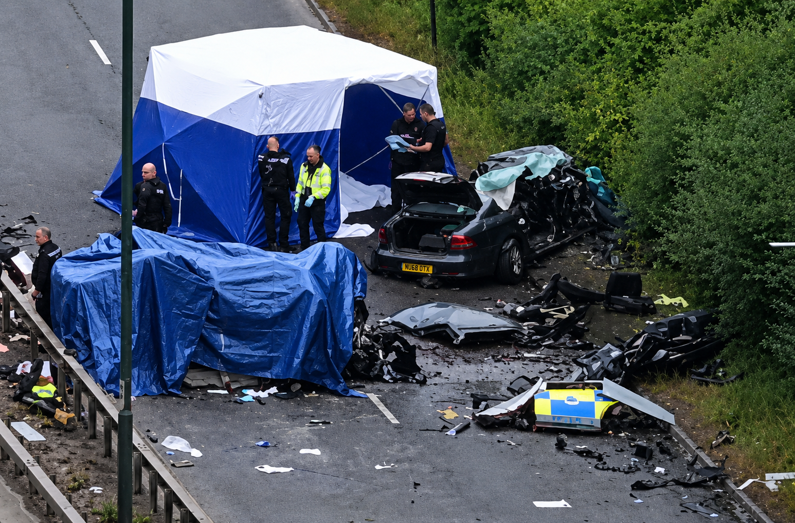 Two police officers among seven killed in A66 wrong-way crash near Middlesbrough