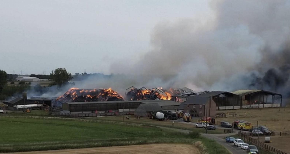 Firefighters Battle Major Agricultural Blaze Near Boston as Residents Urged to Keep Windows Closed