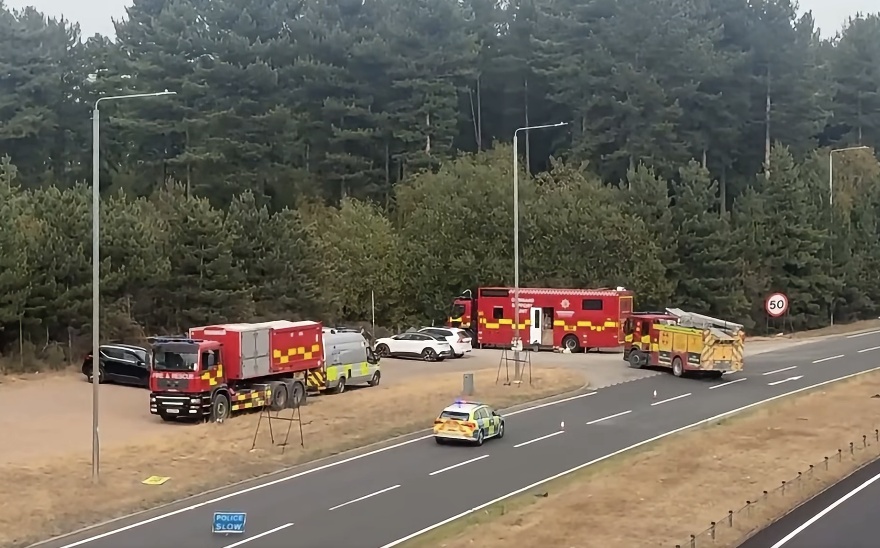 Firefighters battle through night as 36,000sqm of Strawberry Hill Heath burns