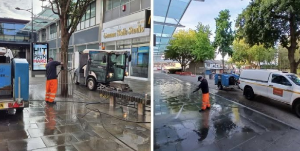 Swindon Council jet-washes town centre despite hosepipe ban as comments switched off after backlash