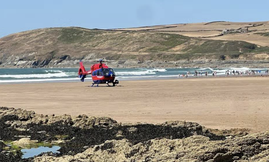 Man dies at Croyde Beach despite desperate efforts of emergency crews