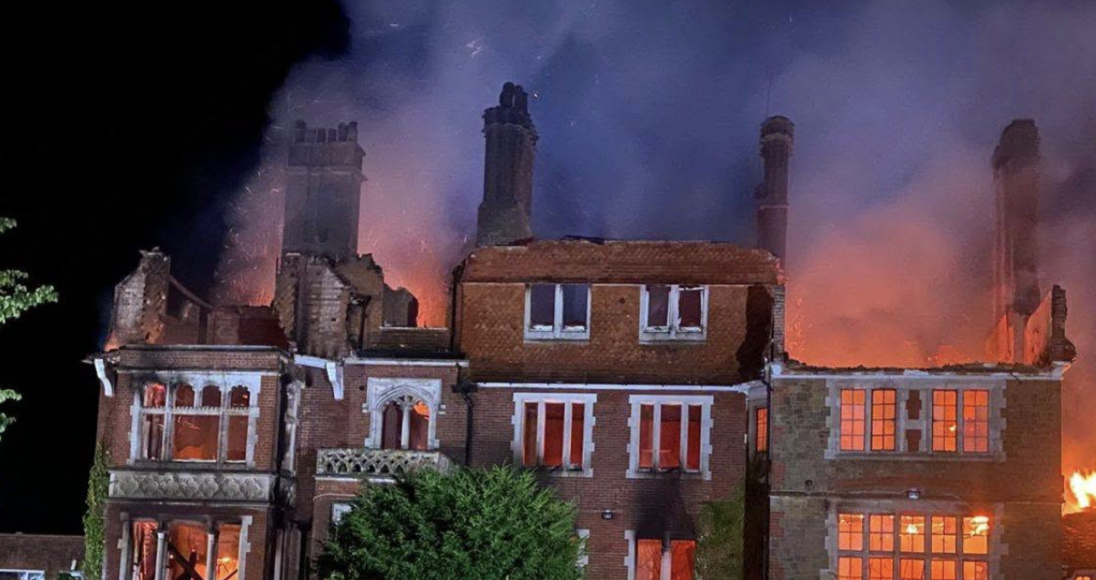 Portsmouth teenager arrested on suspicion of arson after derelict Liss care home destroyed