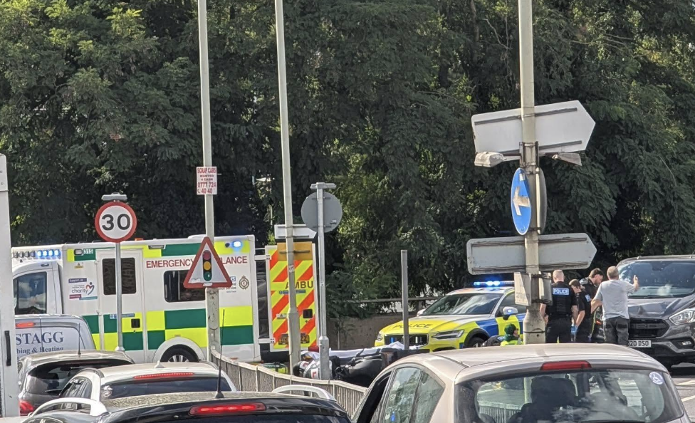 Air ambulance lands after reported moped and van crash in Walthamstow