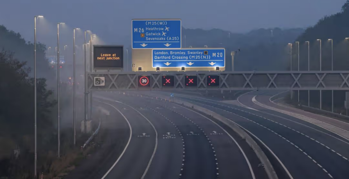 Teenage Girl Dies After Being Struck by Vehicles on M20 Near Aylesford