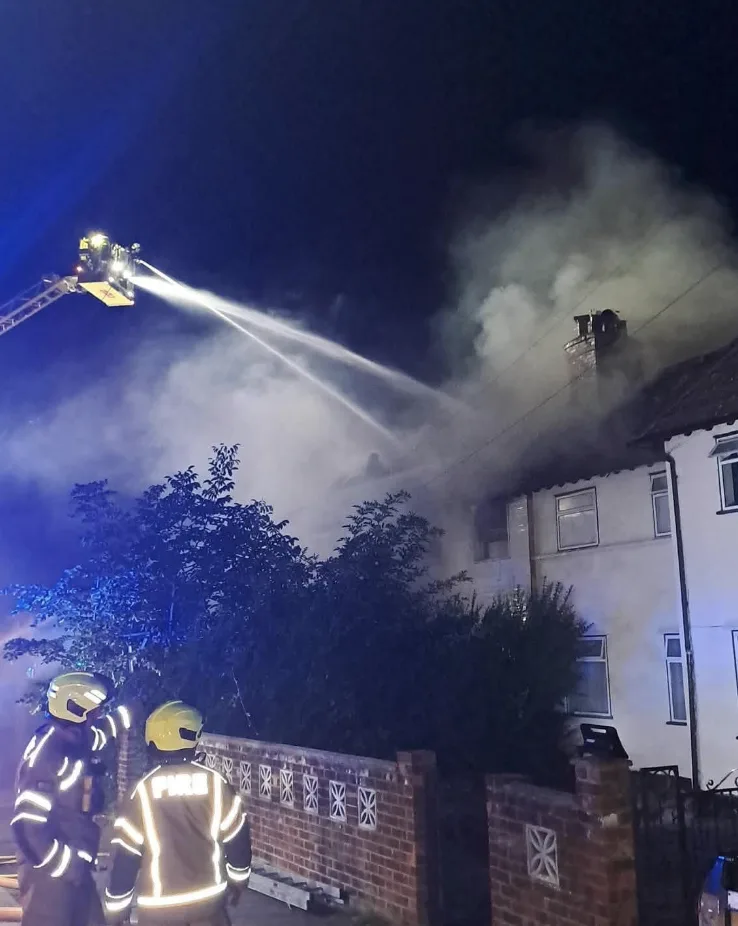 Around 70 firefighters tackle major house and car fire in New Malden
