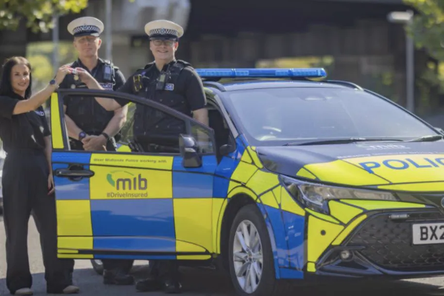 New police car donated to West Midlands Police to target uninsured drivers