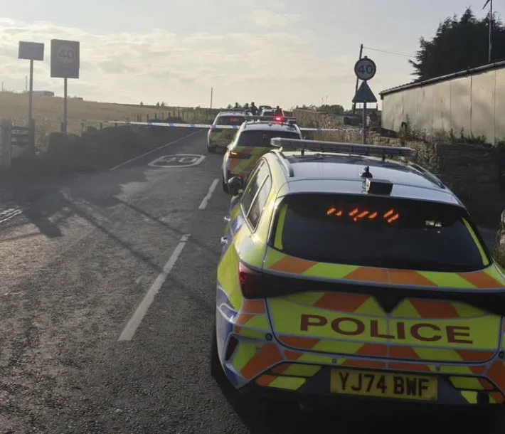 Road closed after motorcycle incident in Keighley
