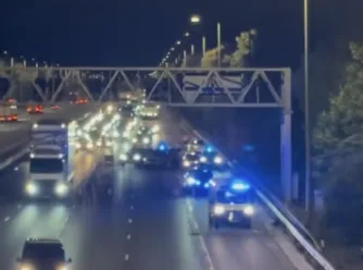 M1 northbound closed between Nottingham and Mansfield as emergency services respond