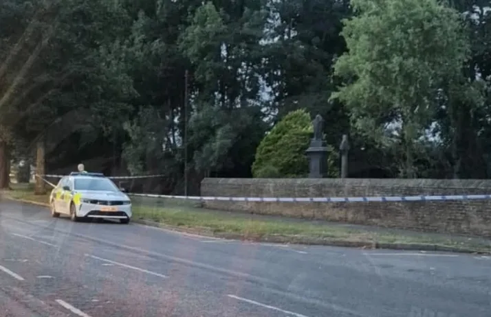 Large police cordon in place on St Paul’s Avenue in Bradford
