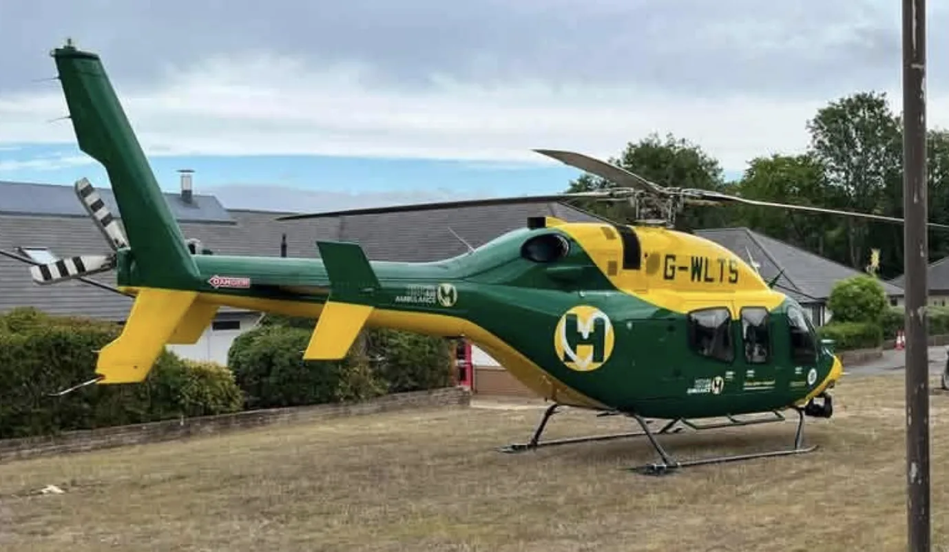 Air ambulance lands in West Swindon after person collapses in Eastleaze