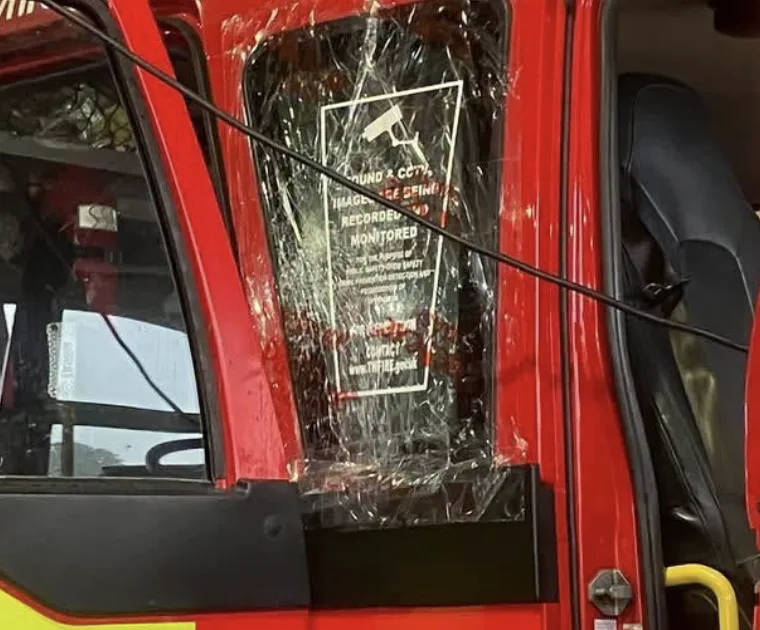 Firefighters attacked with bricks while tackling rubbish fire in Newcastle