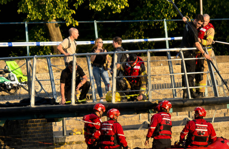Boy, 14, dies after entering dock in east London as police issue water safety warning