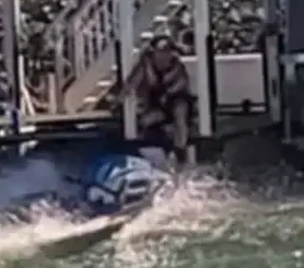 Jet Ski Influencer Lucky to Survive After Blacking Out Mid-Stunt and Crashing Into Dock at Full Speed