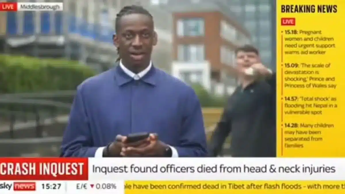 Sky News forced to cut A66 inquest report after protester shouts ‘police killed them’
