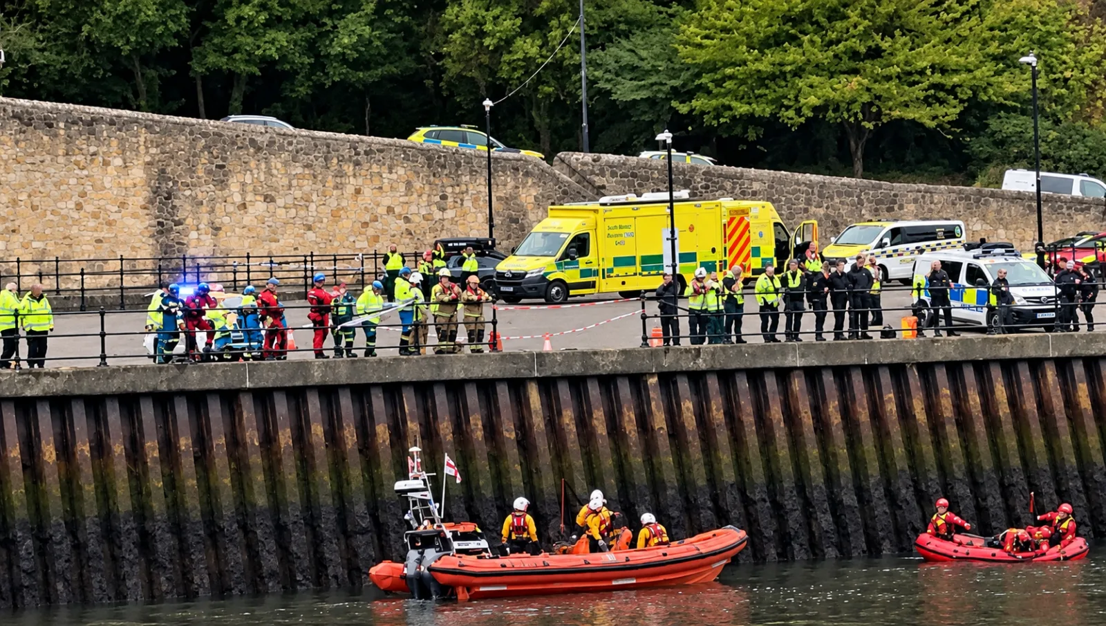 Three teenagers die after Audi plunges into River Wear as surviving 17-year-old arrested
