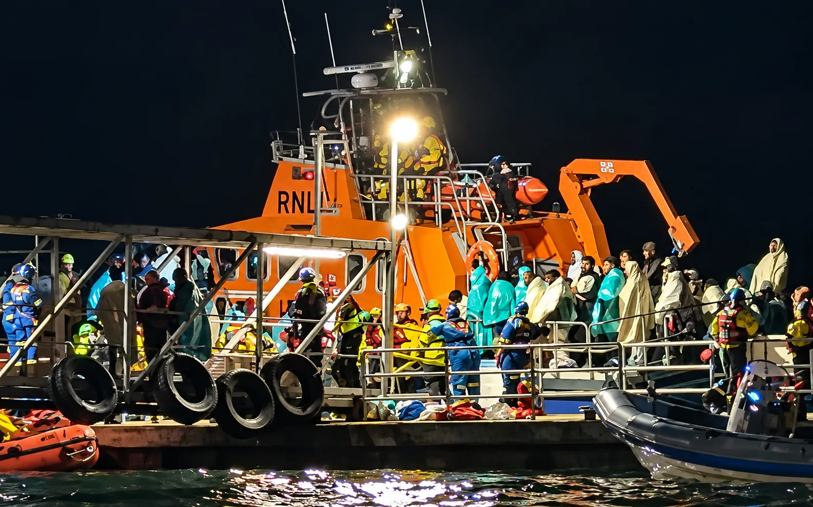 More than 150 migrants brought ashore in Portsmouth after major Channel rescue operation