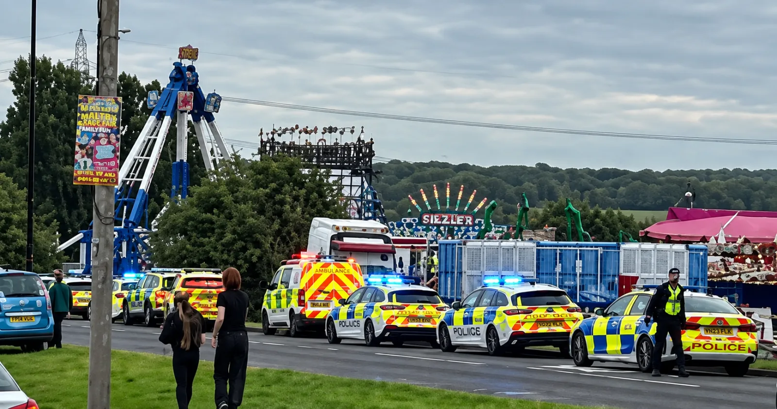 Three children taken to hospital after fairground ride incident in Rotherham