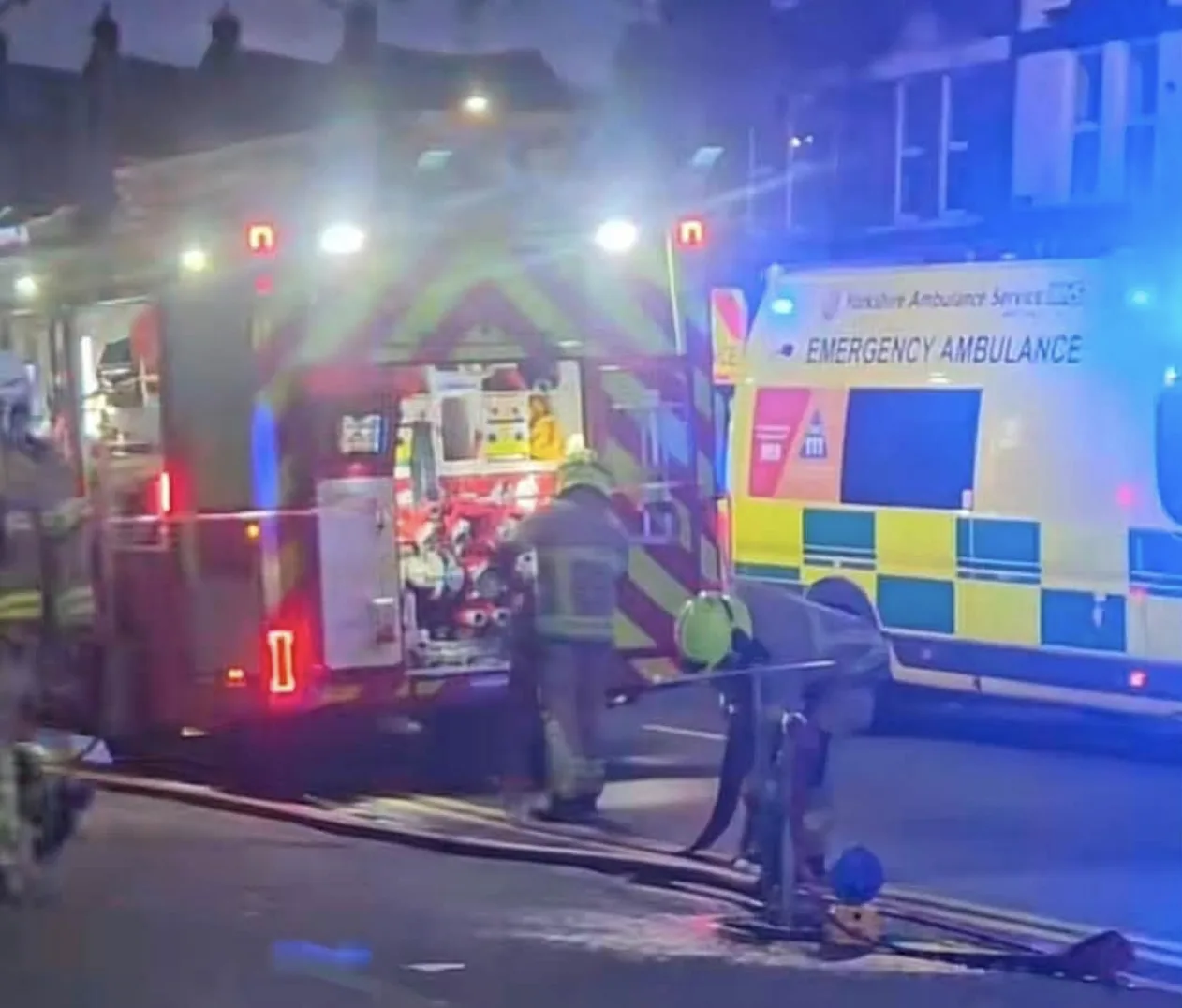 Shops and homes damaged as large fire breaks out in Leeds