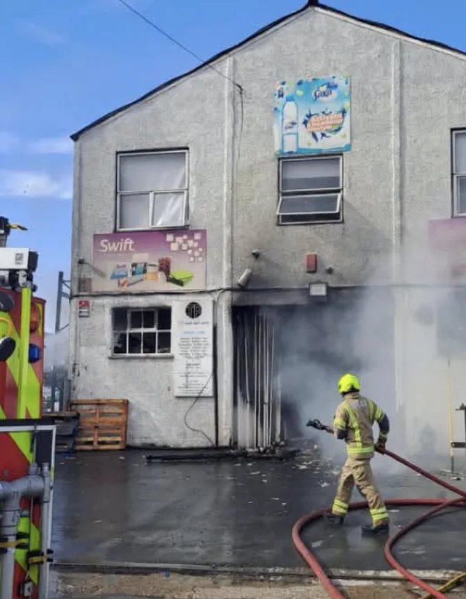 Ten fire engines and 70 firefighters tackle major warehouse blaze in Wembley