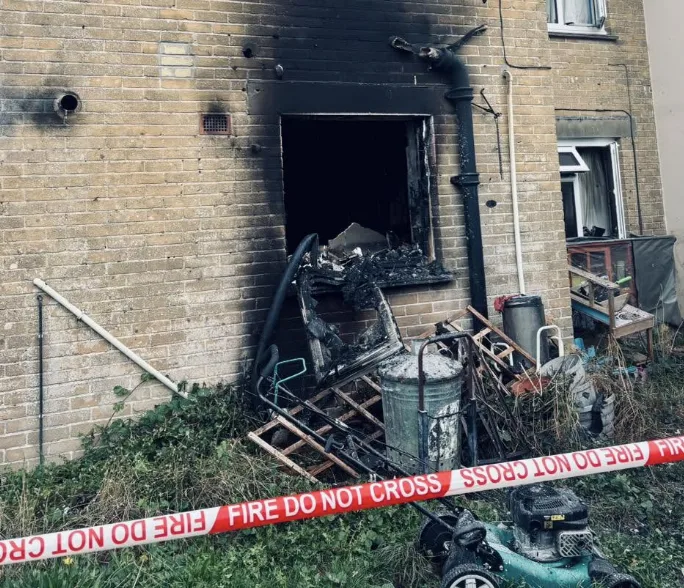 Tumble dryer fire spreads through home as crews battle blaze in West Knighton