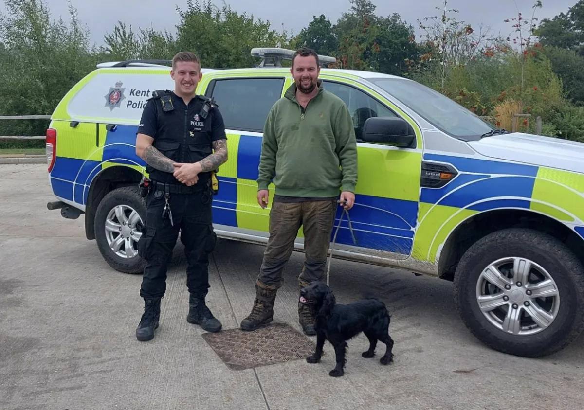 Stolen dog Betty reunited with owner after Sevenoaks barn theft