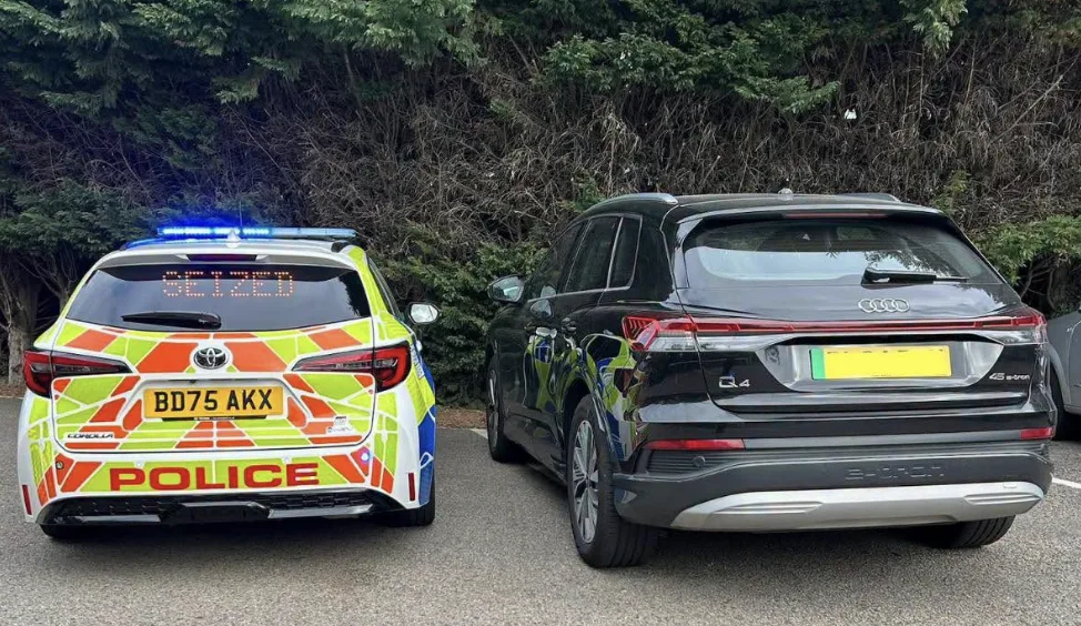 School Run Driver Stopped in Motability Audi With No Insurance and Provisional Licence