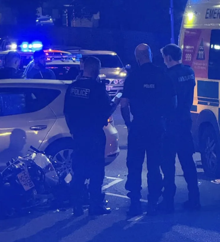 Motorcyclist critically injured in crash outside Bradford Royal Infirmary
