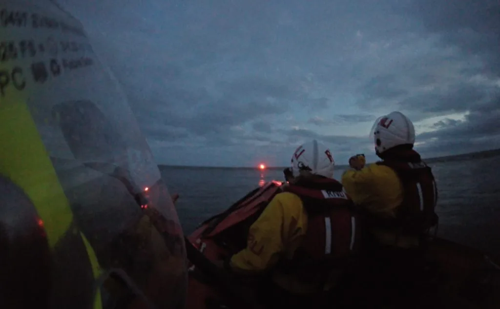 ‘Waist-deep in water’: Littlehampton RNLI rescues two men from sinking boat