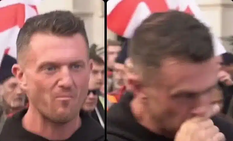 Tommy Robinson sparks online speculation after footage from ‘For The Children’ rally